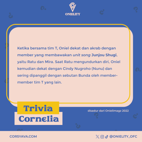 Trivia Cornelia akrab tim T